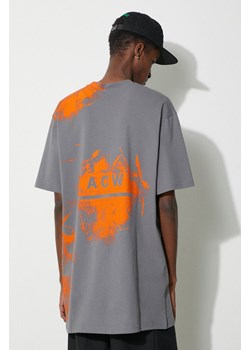 A-COLD-WALL* t-shirt bawełniany Brushstroke T-Shirt męski kolor szary z nadrukiem ACWMTS188 ze sklepu PRM w kategorii T-shirty męskie - zdjęcie 168847781