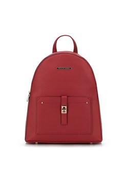 Damski plecak z kieszenią z przodu czerwony ze sklepu WITTCHEN w kategorii Plecaki - zdjęcie 168851784