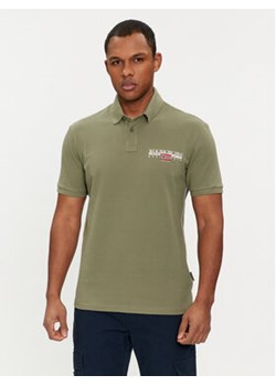 Napapijri Polo E-Aylmer NP0A4HTN Zielony Regular Fit ze sklepu MODIVO w kategorii T-shirty męskie - zdjęcie 168855164