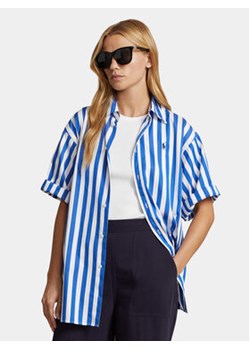 Polo Ralph Lauren Koszula Ss Ligh St 211925085001 Niebieski Regular Fit ze sklepu MODIVO w kategorii Koszule damskie - zdjęcie 168855723