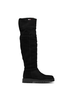 Tommy Jeans Muszkieterki Warmlined Long Boot EN0EN01994 Czarny ze sklepu MODIVO w kategorii Kozaki damskie - zdjęcie 168857131