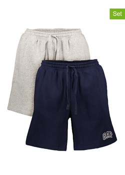 GAP Szorty dresowe (2 szt.) w kolorze szarym i granatowym ze sklepu Limango Polska w kategorii Spodenki męskie - zdjęcie 168857224