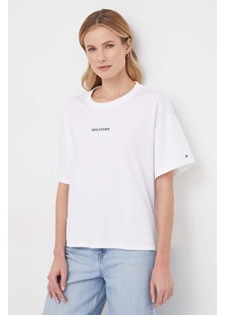 Tommy Hilfiger t-shirt damski kolor biały WW0WW41502 ze sklepu ANSWEAR.com w kategorii Bluzki damskie - zdjęcie 168857970