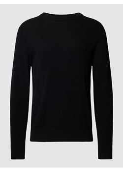 Sweter z dzianiny z prążkowanymi wykończeniami ze sklepu Peek&Cloppenburg  w kategorii Swetry męskie - zdjęcie 168859071