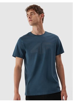 4F T-Shirt 4FAW23TTSHM0877 Niebieski Regular Fit ze sklepu MODIVO w kategorii T-shirty męskie - zdjęcie 168927820