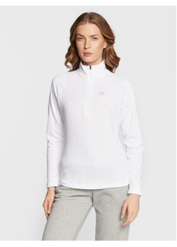 Mico Bluza techniczna MA00665 Biały Slim Fit ze sklepu MODIVO w kategorii Bluzy damskie - zdjęcie 168927871