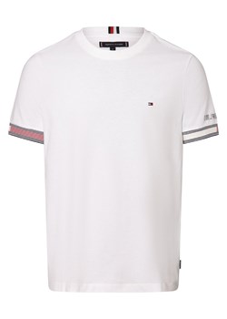 Tommy Hilfiger Koszulka męska Mężczyźni Bawełna biały jednolity ze sklepu vangraaf w kategorii T-shirty męskie - zdjęcie 168932852