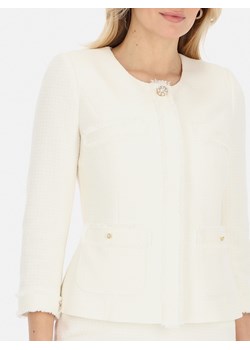 Biała tweedowa marynarka damska L'AF Talia ze sklepu Eye For Fashion w kategorii Marynarki damskie - zdjęcie 168934993