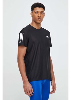 adidas Performance t-shirt do biegania Own The Run kolor czarny z nadrukiem IN1500 ze sklepu ANSWEAR.com w kategorii T-shirty męskie - zdjęcie 168936602