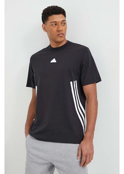 adidas t-shirt bawełniany męski kolor czarny z nadrukiem IR9166 ze sklepu ANSWEAR.com w kategorii T-shirty męskie - zdjęcie 168936620