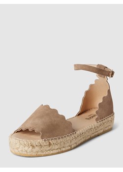 Sandały skórzane ze sprzączkami model ‘LYON’ ze sklepu Peek&Cloppenburg  w kategorii Espadryle damskie - zdjęcie 168937094