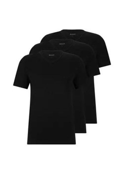 t-shirt męski hugo boss 50495255 czarny (3pack) ze sklepu Royal Shop w kategorii T-shirty męskie - zdjęcie 168939271