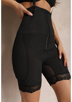 Czarne Majtki Modelujące High Waist z Szelkami i Push-Upem Tarenna ze sklepu Renee odzież w kategorii Bielizna wyszczuplająca - zdjęcie 168939654