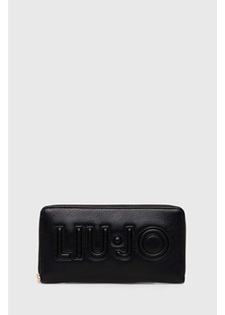 Liu Jo portfel damski kolor czarny ze sklepu ANSWEAR.com w kategorii Portfele damskie - zdjęcie 168940240