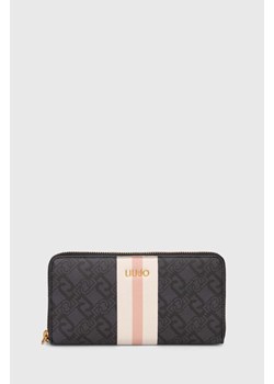 Liu Jo portfel damski kolor czarny ze sklepu ANSWEAR.com w kategorii Portfele damskie - zdjęcie 168940260