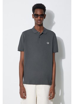 Fred Perry polo bawełniane Plain Shirt kolor zielony z aplikacją M6000.U98 ze sklepu PRM w kategorii T-shirty męskie - zdjęcie 168957231