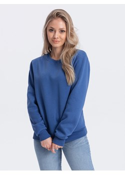 Bluza damska bez kaptura 001TLR - głęboki niebieski ze sklepu Edoti w kategorii Bluzy damskie - zdjęcie 168957622