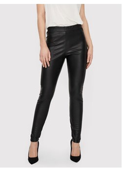 Vero Moda Spodnie z imitacji skóry 10257164 Czarny Skinny Fit ze sklepu MODIVO w kategorii Spodnie damskie - zdjęcie 168960050