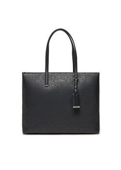 Torebka Calvin Klein Ck Must Shopper Md_Epi Mono K60K611767 Czarny ze sklepu eobuwie.pl w kategorii Torby Shopper bag - zdjęcie 168960602