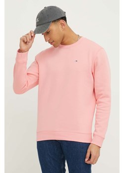 Tommy Jeans bluza męska kolor różowy melanżowa DM0DM09591 ze sklepu ANSWEAR.com w kategorii Bluzy męskie - zdjęcie 168961544