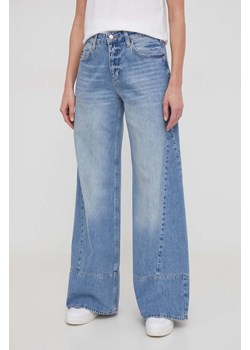 Sisley jeansy damskie kolor niebieski ze sklepu ANSWEAR.com w kategorii Jeansy damskie - zdjęcie 168961751