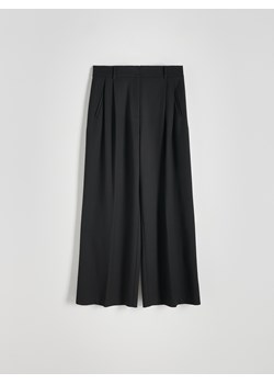 Reserved - Spodnie z szerokimi nogawkami - czarny ze sklepu Reserved w kategorii Spodnie damskie - zdjęcie 168962454