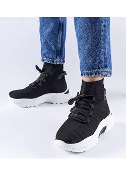 Czarne wysokie sneakersy Vigatto ze sklepu gemre w kategorii Buty sportowe damskie - zdjęcie 168963861
