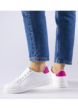 Biało-różowe sneakersy Bourassa ze sklepu gemre w kategorii Trampki damskie - zdjęcie 168963870