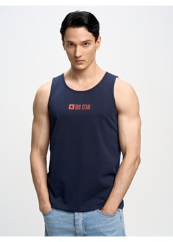 Koszulka męska bez rękawów granatowa Treyyn 403 ze sklepu Big Star w kategorii T-shirty męskie - zdjęcie 168974544