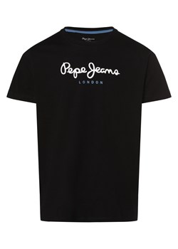 Pepe Jeans Koszulka męska - Eggo N Mężczyźni Bawełna czarny nadruk ze sklepu vangraaf w kategorii T-shirty męskie - zdjęcie 168975113
