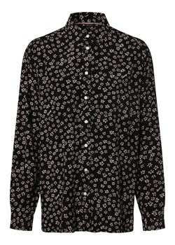 Tommy Jeans Bluzka damska Kobiety wiskoza czarny wzorzysty ze sklepu vangraaf w kategorii Koszule damskie - zdjęcie 168975170