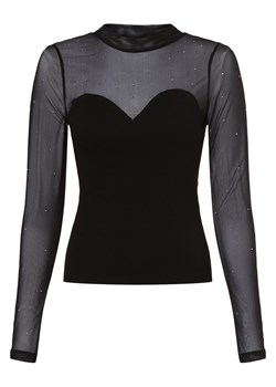 Noisy May Damska koszulka z długim rękawem - NMMaya Kobiety czarny jednolity ze sklepu vangraaf w kategorii Bluzki damskie - zdjęcie 168975221