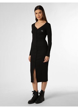 Calvin Klein Jeans Sukienka damska Kobiety Bawełna czarny jednolity ze sklepu vangraaf w kategorii Sukienki - zdjęcie 168975261