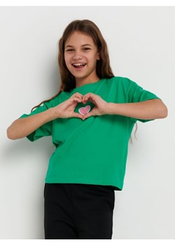 Sinsay - Koszulka z nadrukiem - zielony ze sklepu Sinsay w kategorii Bluzki dziewczęce - zdjęcie 168977193
