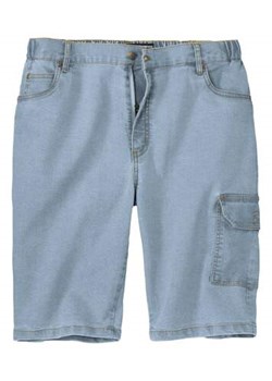Jeansowe bermudy-bojówki ze stretchem ze sklepu Atlas For Men w kategorii Spodenki męskie - zdjęcie 168977784