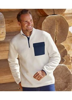 Sweter z polaru i kożuszka sherpa ze sklepu Atlas For Men w kategorii Swetry męskie - zdjęcie 168977852