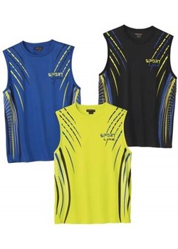 Zestaw 3 koszulek bez rękawów Sport Line ze sklepu Atlas For Men w kategorii T-shirty męskie - zdjęcie 168978004
