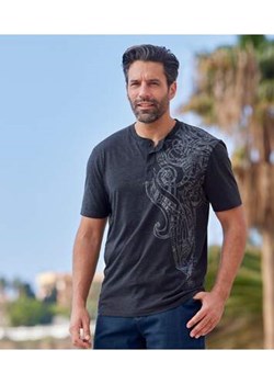 Zestaw 2 koszulek z dekoltem zapinanym na guziki i maoryskim nadrukiem ze sklepu Atlas For Men w kategorii T-shirty męskie - zdjęcie 168978023
