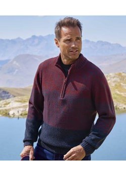 Sweter z wykładanym kołnierzem Winter Sunset - id: 14994704 - marki Atlas For Men - 168978040 Sweter z wykładanym kołnierzem Winter Sunset ze sklepu Atlas For Men w kategorii Swetry męskie - zdjęcie 168978040