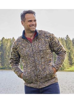 Trykotowy, melanżowy kardigan Casual ze sklepu Atlas For Men w kategorii Swetry męskie - zdjęcie 168978042