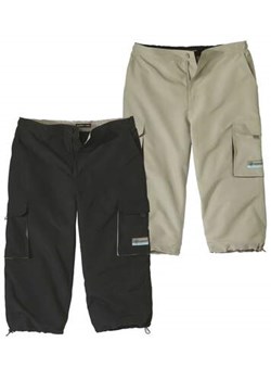 Zestaw 2 par spodni bojówek 3/4 z mikrofibry ze sklepu Atlas For Men w kategorii Spodnie męskie - zdjęcie 168978263