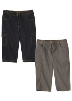 Zestaw 2 par jeansowych  spodni-bojówek 3/4 ze sklepu Atlas For Men w kategorii Spodenki męskie - zdjęcie 168978281