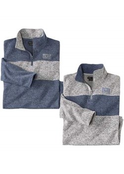 Zestaw 2 bluz z moltonu Outdoor ze sklepu Atlas For Men w kategorii Bluzy męskie - zdjęcie 168978291