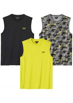 Zestaw 3 koszulek bez rękawów Sport ze sklepu Atlas For Men w kategorii T-shirty męskie - zdjęcie 168978364