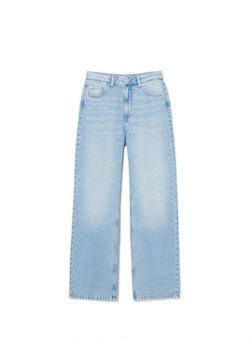Cropp - Niebieskie jeansy wide leg - niebieski ze sklepu Cropp w kategorii Jeansy damskie - zdjęcie 168979173