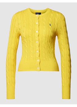 Sweter z dzianiny z wzorem warkocza ze sklepu Peek&Cloppenburg  w kategorii Swetry damskie - zdjęcie 168979732