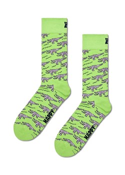 Happy Socks skarpetki Crocodile kolor zielony ze sklepu ANSWEAR.com w kategorii Skarpetki damskie - zdjęcie 168982002
