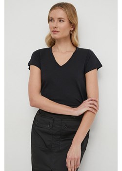 Mos Mosh t-shirt bawełniany damski kolor czarny ze sklepu ANSWEAR.com w kategorii Bluzki damskie - zdjęcie 168982850
