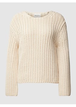 Sweter z dzianiny z okrągłym dekoltem ze sklepu Peek&Cloppenburg  w kategorii Swetry damskie - zdjęcie 168983041