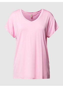 T-shirt z dekoltem w serek model ‘Marica’ ze sklepu Peek&Cloppenburg  w kategorii Bluzki damskie - zdjęcie 168983451